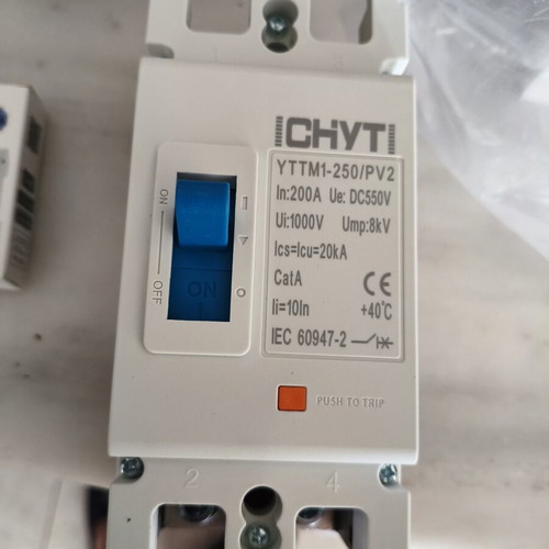 DC Circuit Breaker 200 Amperes New for Photovoltaic Systems