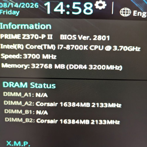 Intel Core i7-8700K CPU, unlocked, Windows 11 ready
