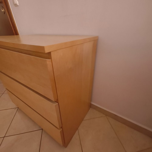 IKEA STORKLINTA chest of drawers 3 drawers 70×50×75 cm with 3 mirrors