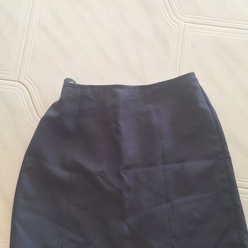 Life Girl black mini skirt with slits and adjustable waist, like new