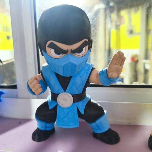 Chibi Mortal Kombat Sub-Zero figure 15 cm 3D print