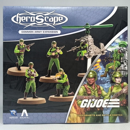 Hasbro Renegade Studios Heroscape GI Joe Greenshirts and Battle Copter Expansion new