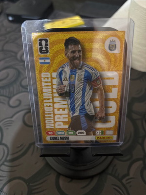 Messi Gold Limited Edition Panini κάρτα