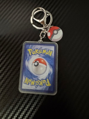 Pikachu keychain card-shaped new