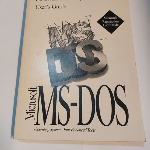 Microsoft MS-DOS User's Guide in very good condition