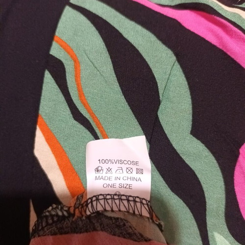Caftan new, one size, multicolor, viscose, with buttons and pockets