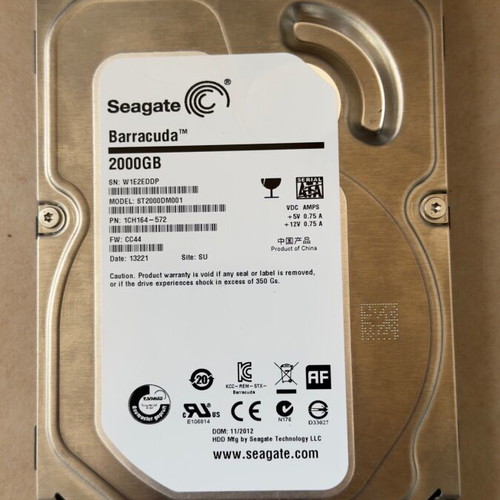Seagate Barracuda 2TB hard drive like new