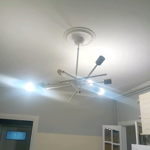 Set of ceiling and floor lamps like new
