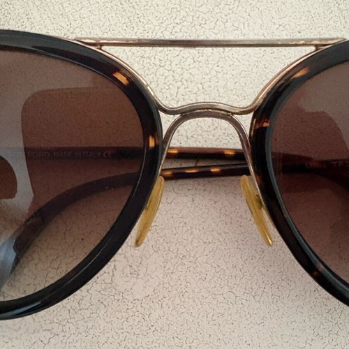 Tom Ford sunglasses like new, gold-plated police style unisex