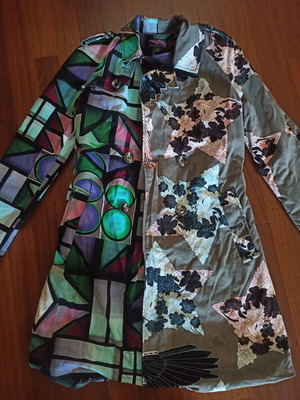 Custo Barcelona lightweight women's coat used, size 38, multicolor