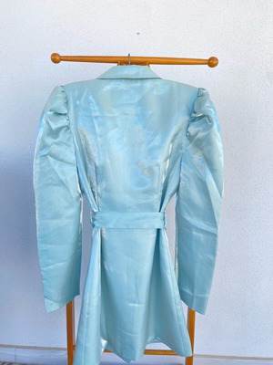 Missguided blazer-style dress turquoise like new