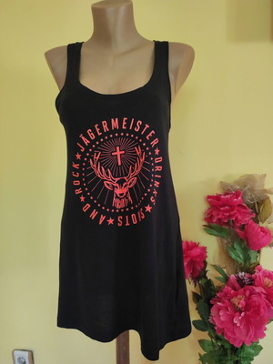 Jägermeister Women's Black Racerback Tank Top Size M like new