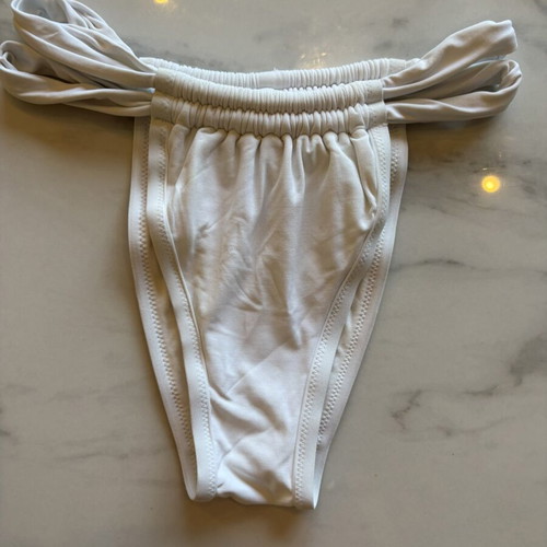 Vassia Kostara bikini white with black hearts set XS like new