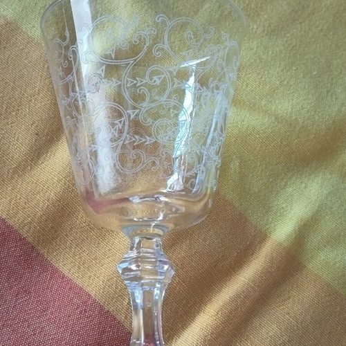 Vintage crystal glasses set of 10 from France, like new