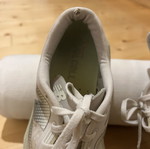 New Balance men's athletic shoes, grey beige, size 45