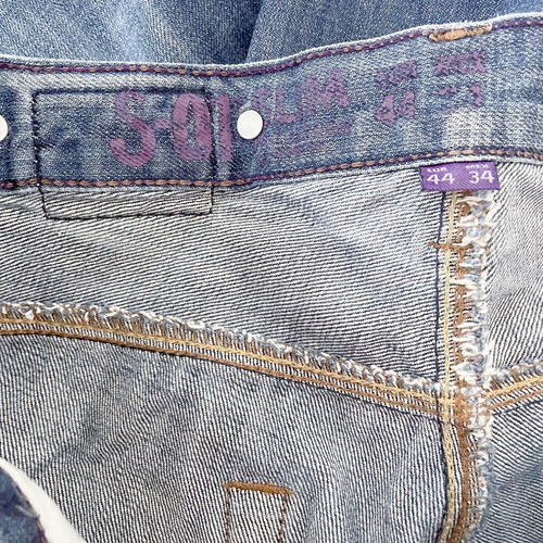 Pull & Bear Jean pant used with rips, blue, EUR 44