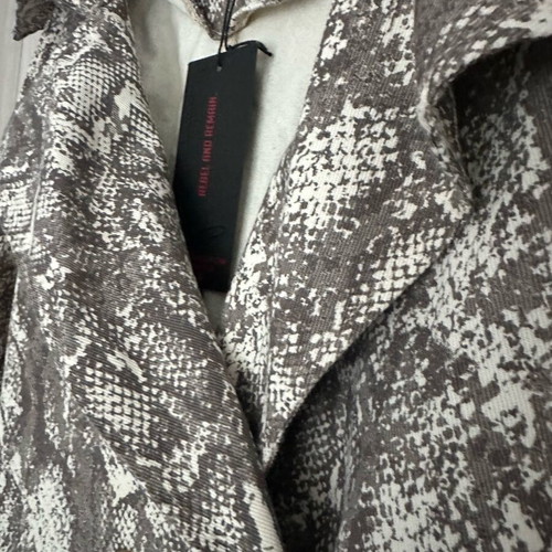 Denim trench coat ASOS Liquor N’ Poker new with snake print