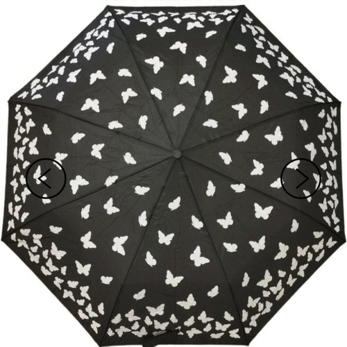 Umbrella new with butterflies that change color in rain