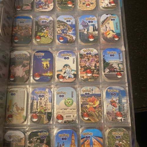 Pokémon Go album used with rare Pokémon tags