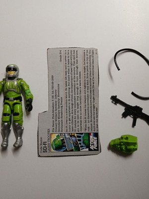 GI Joe Sci-Fi (v1) φιγούρα μεταχειρισμένη, 1986, πλήρης με filecard