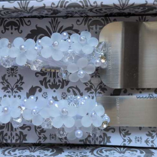 Knife and spatula set new for wedding decoration