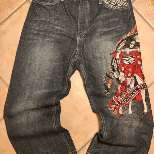 Divine Retribution Japanese embroidered jeans W33