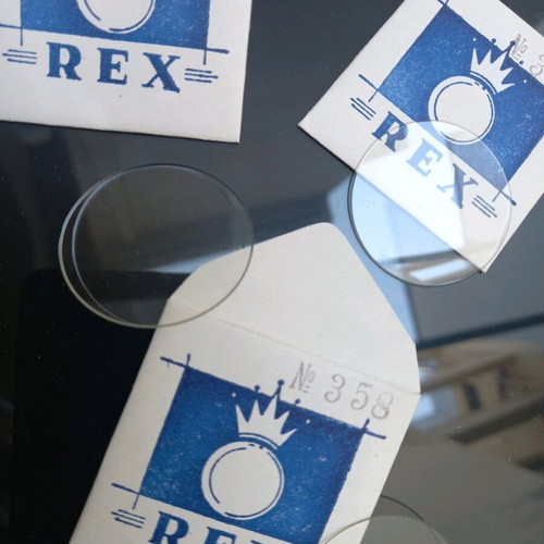 Rex 358 vintage watch glass set of 3 new