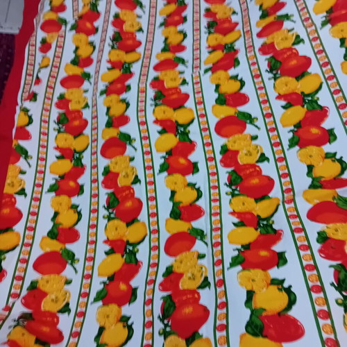 Large everyday food tablecloth with fruit pattern