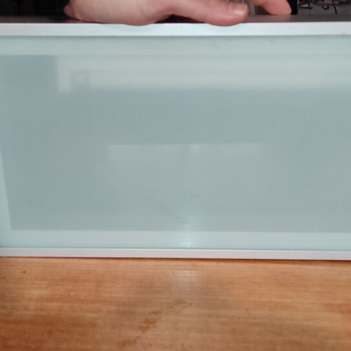 Aluminum shelves with hidden lighting like new, frosted glass, max 10 kg