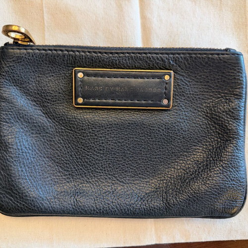 Marc by Marc Jacobs leather clutch hand bag used, black