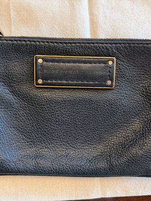 Marc by Marc Jacobs leather clutch hand bag used, black