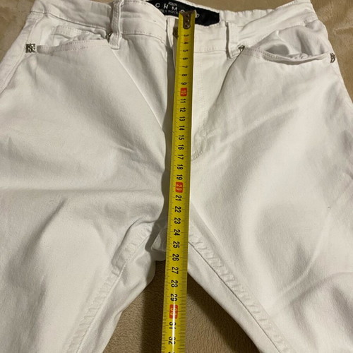 Richmond women's white elastic denim pants used, size 30