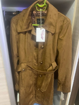 Jessica Simpson trench coat new brown size M soft fabric