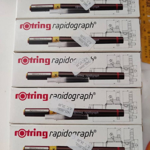 Rotring rapidograph set new with accessories bundle