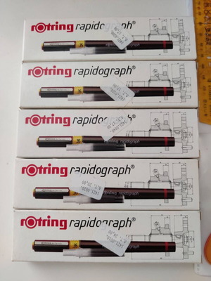 Rotring rapidograph set new with accessories bundle