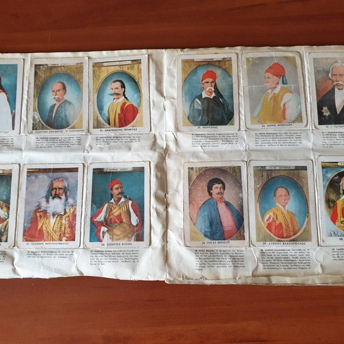 Lebon cards used, Fighters of 1821, pack of 70 pieces