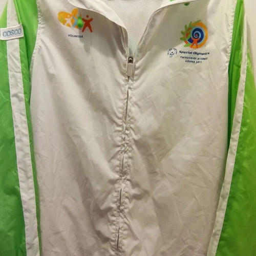 Special Olympics Athens 2011 volunteer shirt and jacket new with pouch