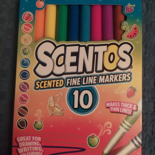 Scentos Fine Line Markers new set of 10 scented
