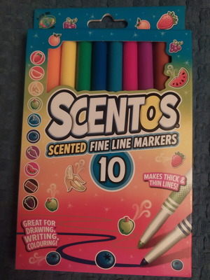 Scentos Fine Line Markers new set of 10 scented