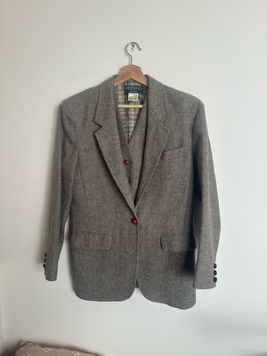 Max Mara Weekend σακάκι και γιλέκο μέγεθος UK 12 μεταχειρισμένα, γκρι και καφέ