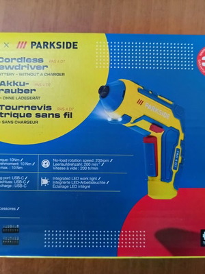 Parkside 4V безжична отвертка с батерия, нова