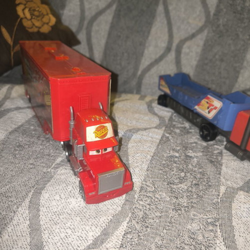 Mattel Disney Cars Mack Toy Trucks used, set of 3