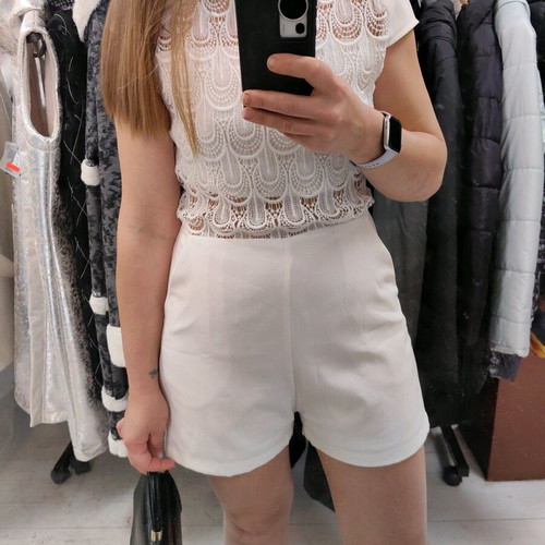 Vera & Lucy short romper, size M, white