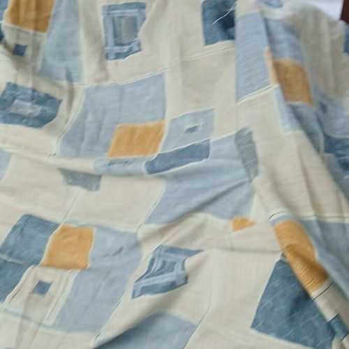 Curtain ready sewn unused with geometric patterns, thick fabric 2.60×3.60