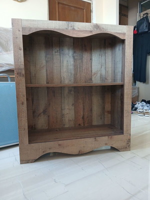 Wooden bookcase shelf, new