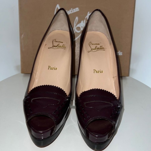 Παπούτσια Christian Louboutin γόβες μεταχειρισμένες, μέγεθος 38,5, μωβ