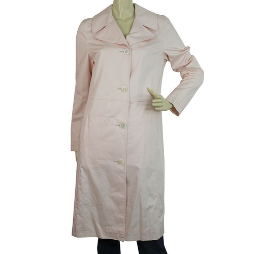Burberry London pink trench coat used, cotton, size S