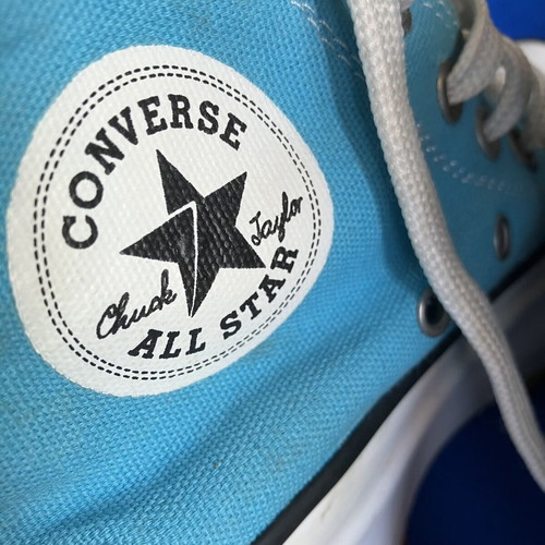 All Star Converse platform sole shoes JW Anderson, turquoise, size 39