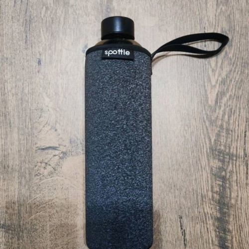 Glass water bottle with thermo sleeve 750ml