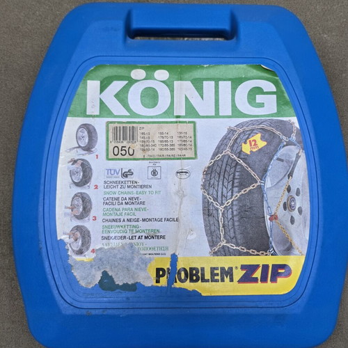 Konig No Problem Zip 50 12mm snow chains for passenger cars, new, 2 pcs